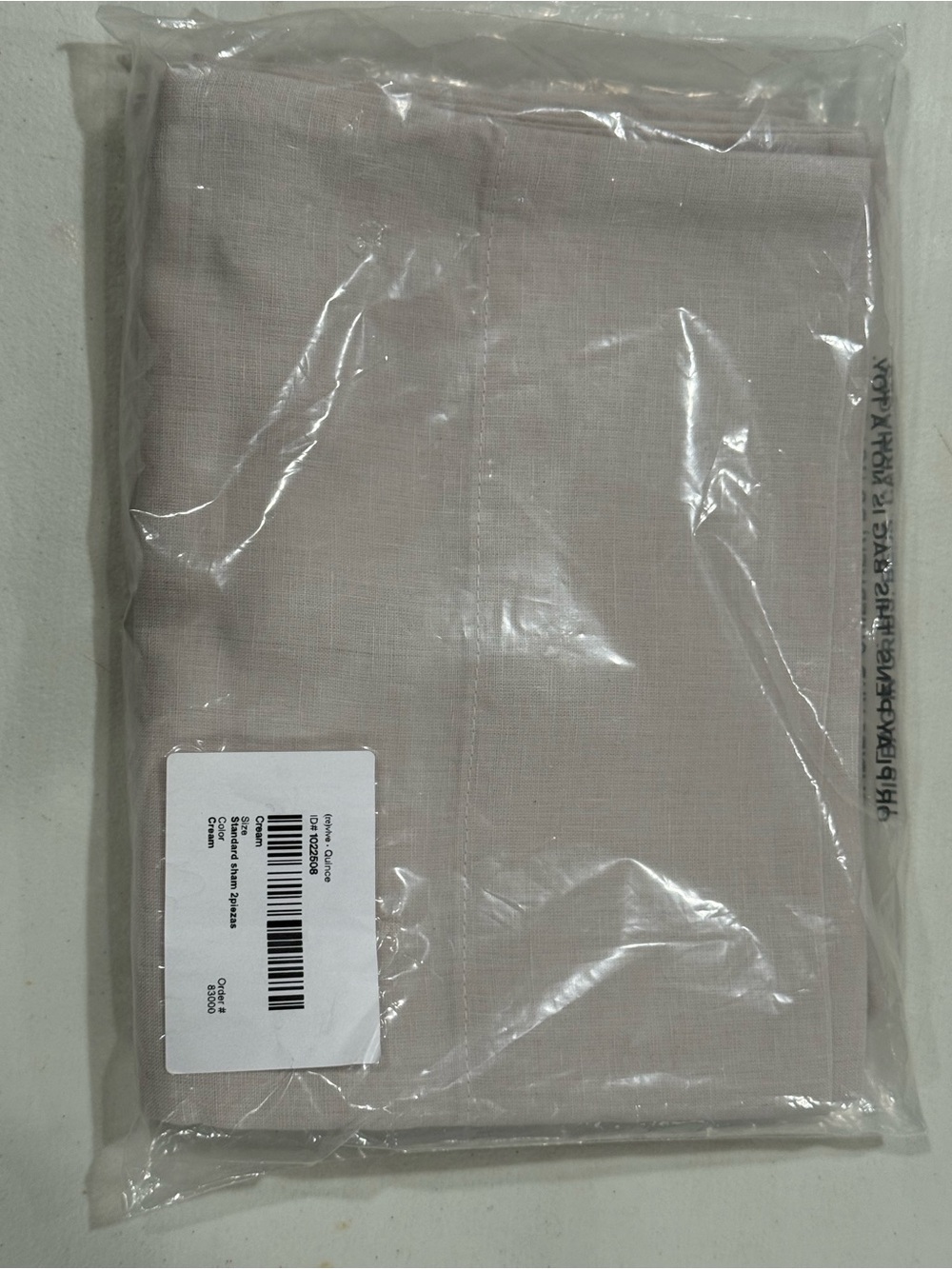Light Taupe Beige Linen-Look Tablecloth or Fabric Panel